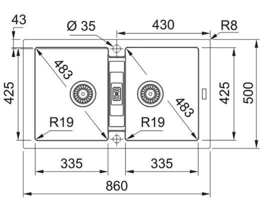 อ่างล้างจาน FRANKE ราคาพิเศษ รุ่น MRG 620