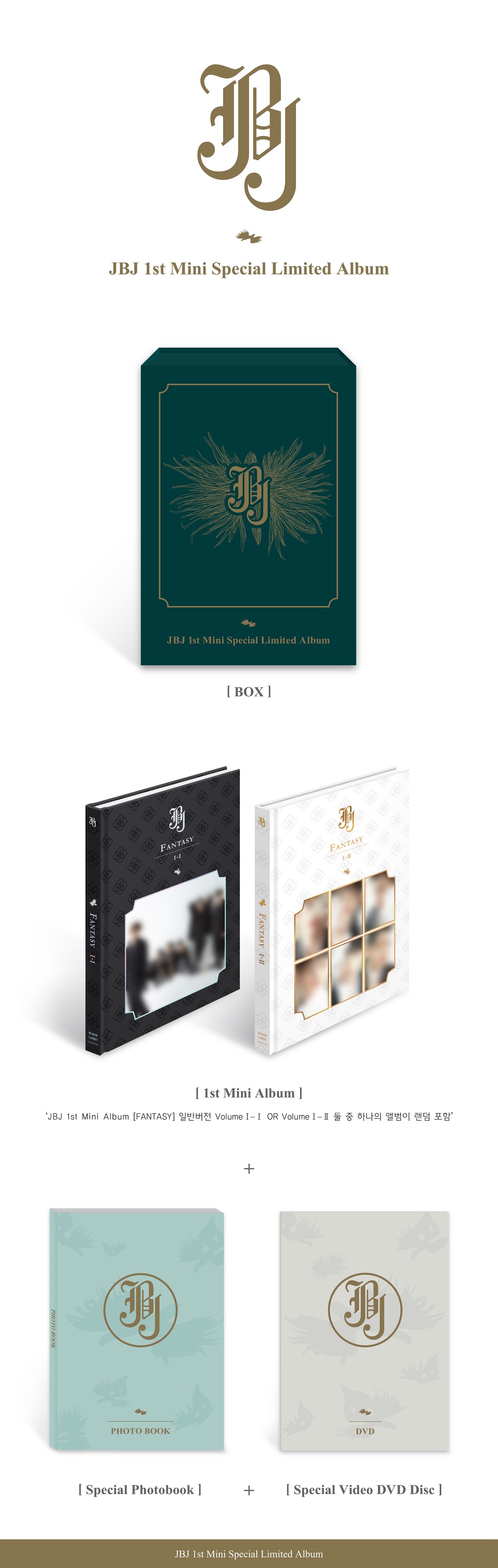 [Pre] JBJ : 1st Mini Album - FANTASY (CD+DVD Ver.) (Special Limited Album)