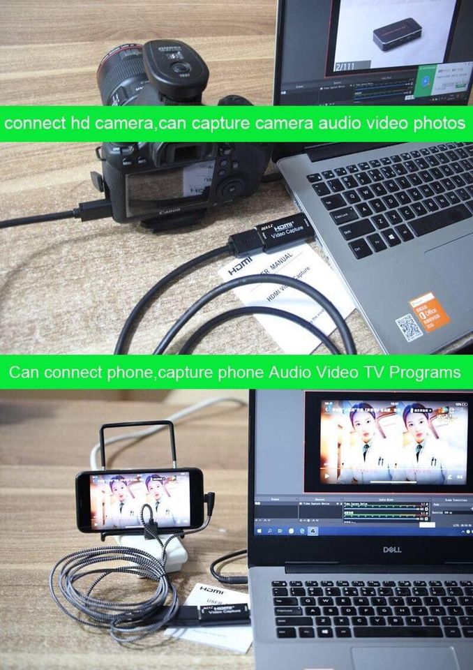 MINI Video Capture Card USB 2.0 HDMI Video Capture บันทึกกล่อง FR PS4 เกม DVD กล้องวิดีโอ HD บันทึกกล้องที่ถ่ายทอดสด
