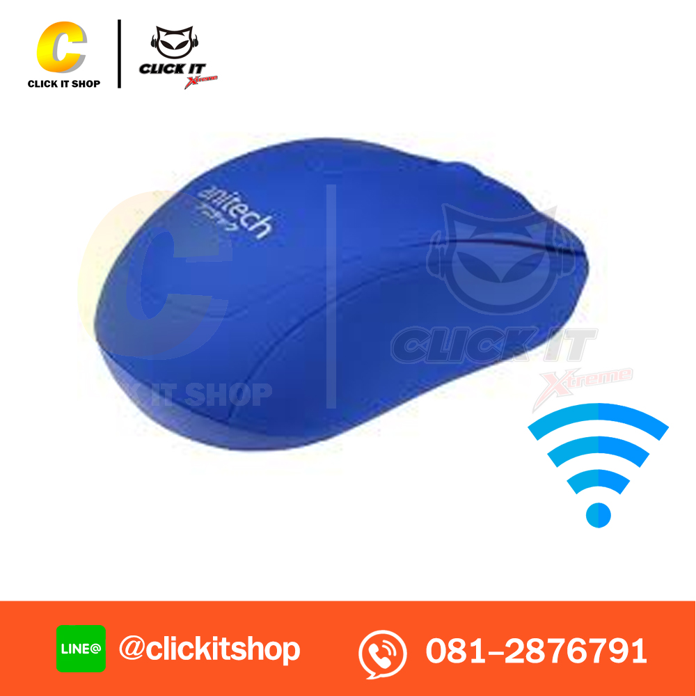 MOUSE WIRELESS ANITECH W221 (BLUE)