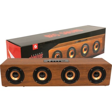 ลำโพงบลูทูธไร้สาย KTS-1108 ตู้ไม้ ลำโพง 4 ดอก กำลังขับ 20 วัตต์ เสียงเบสหนักสะใจ แบตอึดมาก 2400mah