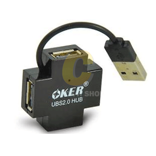 USB HUB 2.0 4 PORT OKER H409 คละสี