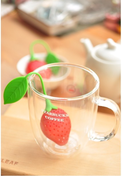 Pre-Order ที่กรองชา ซิลิโคน tea infuser ลายสตอร์เบอรี่