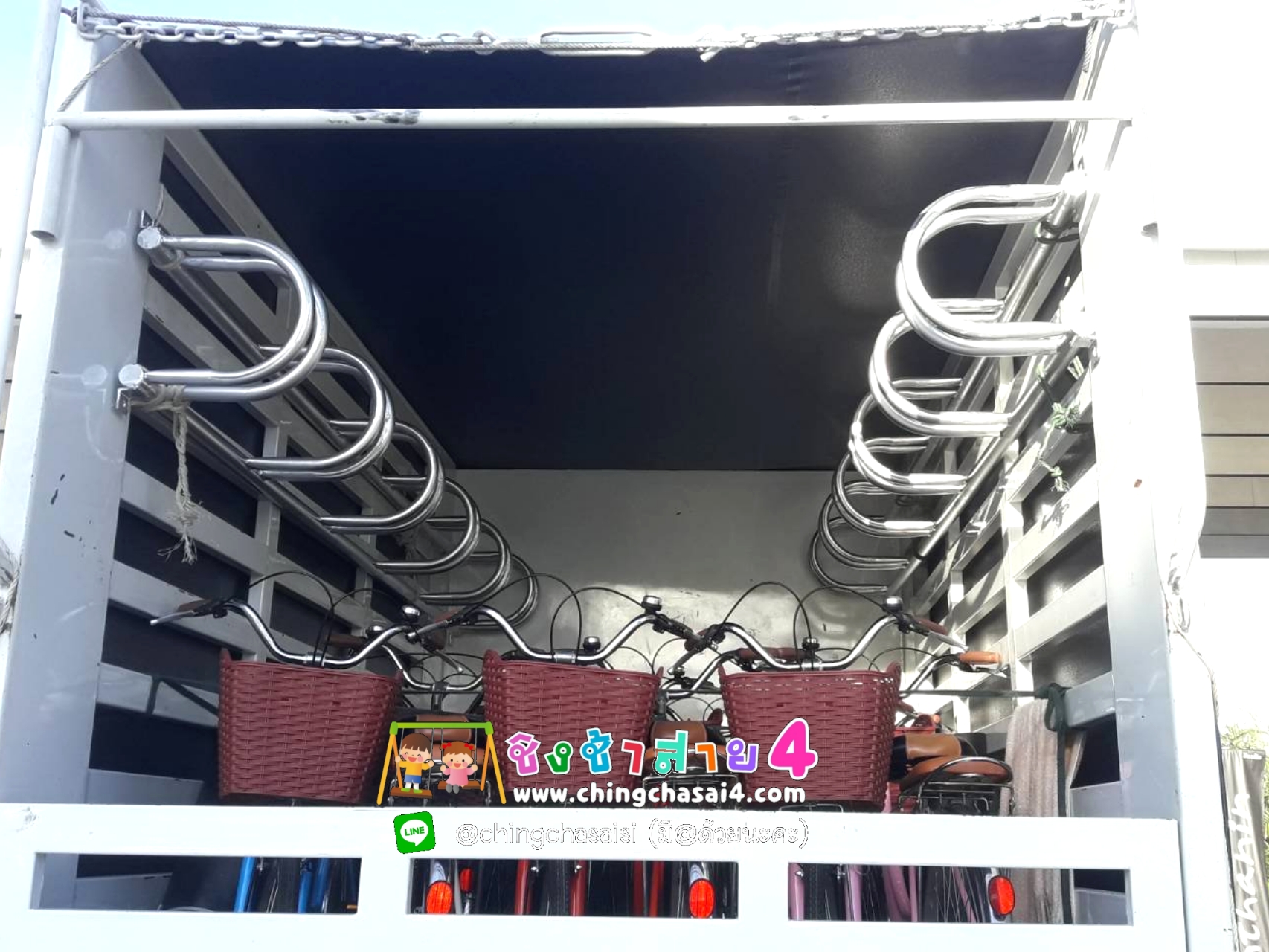 ที่จอดรถจักรยาน 9 ที่ (แบบต่ำ)