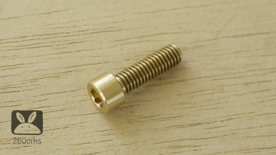 น็อตหัวจม ทองเหลือง M6x20 mm cnc