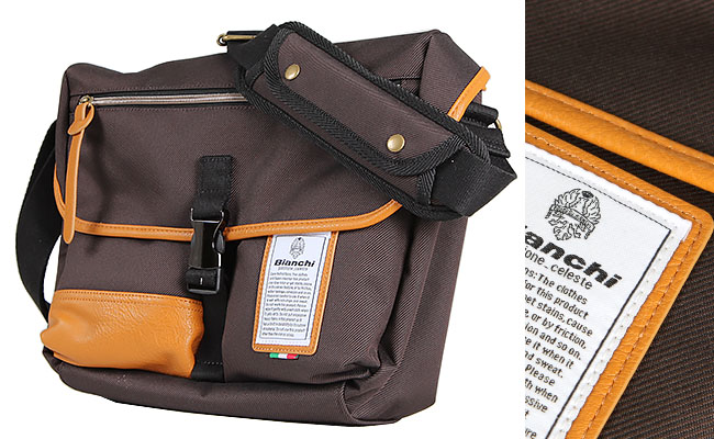 Bianchi - LBTC-03 : A4 Messenger Choco (สีน้ำตาลแดง/ ขอบหนังสีน้ำตาล)