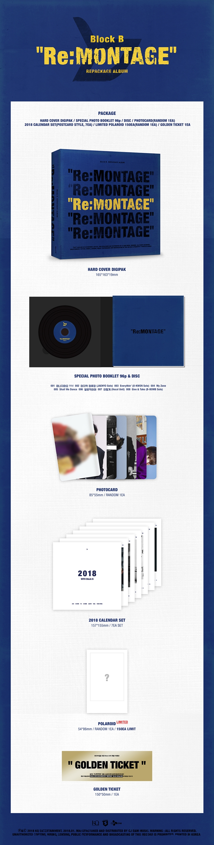 [Pre] Block B : 6th Mini Album Repackage - Re:MONTAGE