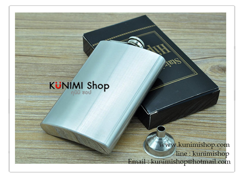 กระป๋องใส่เหล้าและเครื่องดื่ม ขนาด 10 Oz แบบเรียบไม่มีลวดลาย กระป๋อง ขวด ใส่เหล้า ใส่เครื่องดื่ม ทำจาก สแตนเลส Stainless Steel ขนาดเล็ก กะทัดรัด พกพา สะดวก พร้อมกรวยสแตนเลส ขนาดความจุ 10 ออนซ์ (300 ซีซี ) ขนาด กว้าง : 9.5 x สูง(ถึงฝา) 16 x หนา : 2.2 ซม.