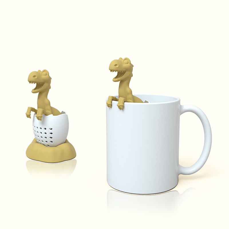 ที่กรองชา ซิลิโคน tea infuser ลายไดโนเสาร์ Dinosour มี 2 สี