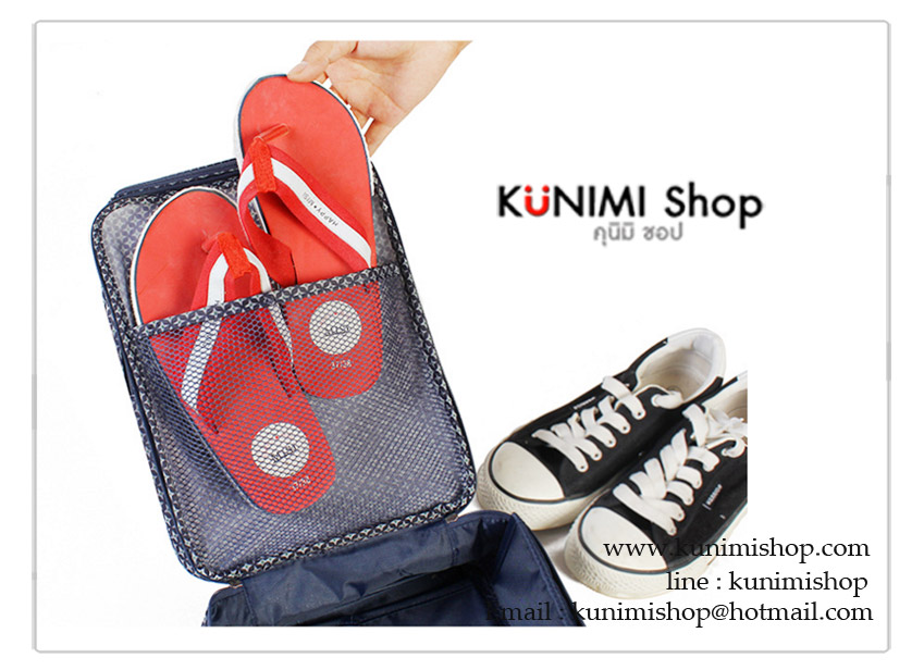  กระเป๋าใส่รองเท้าผ้าใบ รองเท้ากีฬา ออกกำลังกาย ใส่รองเท้าแตะ รองเท้าใส่เล่น Shoes pouch NEW Ver.3 สำหรับพกพาเดินทาง ท่องเที่ยว มีซิปเปิดปิด สะดวกในการจัดเก็บ วัสดุทำจากผ้าร่มอย่างดี กันน้ำ สีสวย ดีไซน์เก๋ สไตล์เกาหลี งานเย็บอย่างดี สามารถใส่รองเท้าได้ถึง 3 คู่ ขนาด 29x21.5x13 ซม. *** งานสินค้าคุณภาพ เนื้อผ้า การเย็บอย่างดี ***
