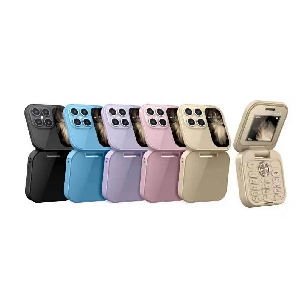 โทรศัพท์ มือถือ ฝาพับ i17pro mini phone ใส่ได้ 2 ซิม ถ่ายรูปได้ ขนาดกะทัดรัด พกพาสะดวก ดีไซน์สวยมาก
