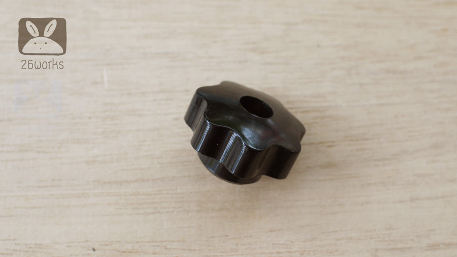 ลูกบิดหัวทะลุ 40 mm M6 รุ่นประหยัด