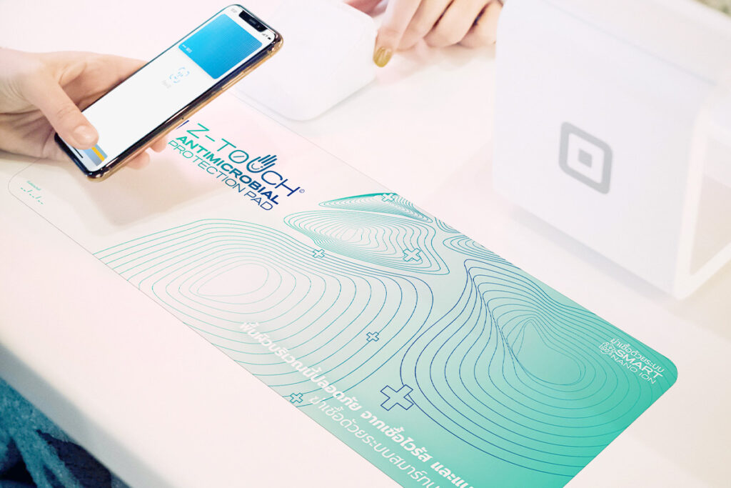 Z-Touch แผ่นกำจัดเชื้อไวรัสและแบคทีเรียสำหรับวางบนเคาน์เตอร์