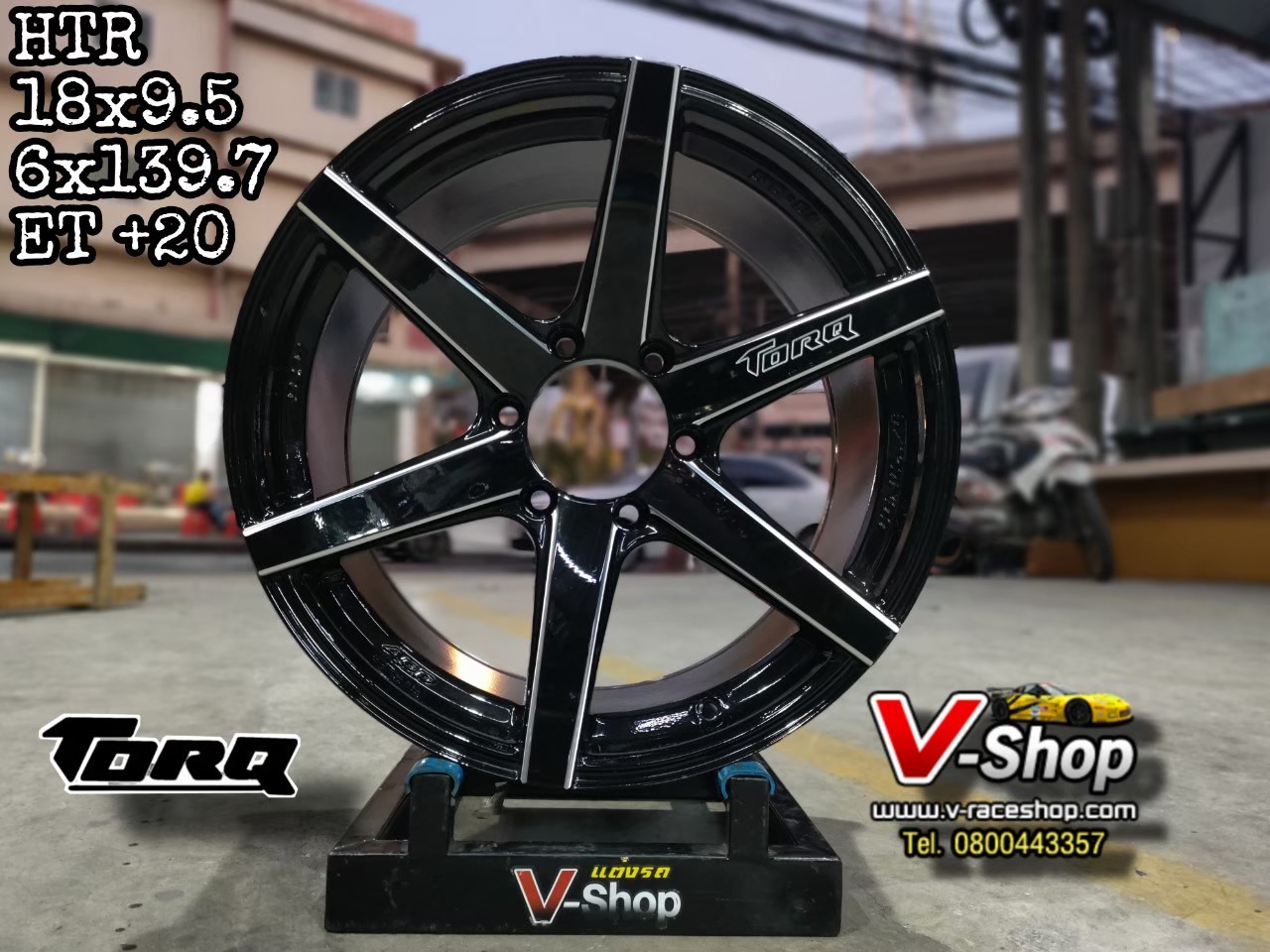 ล้อ APP HRT ขอบ 18x9.5 6x139.7 ET+20 สีดำเงาCND *ราคาต่อวง