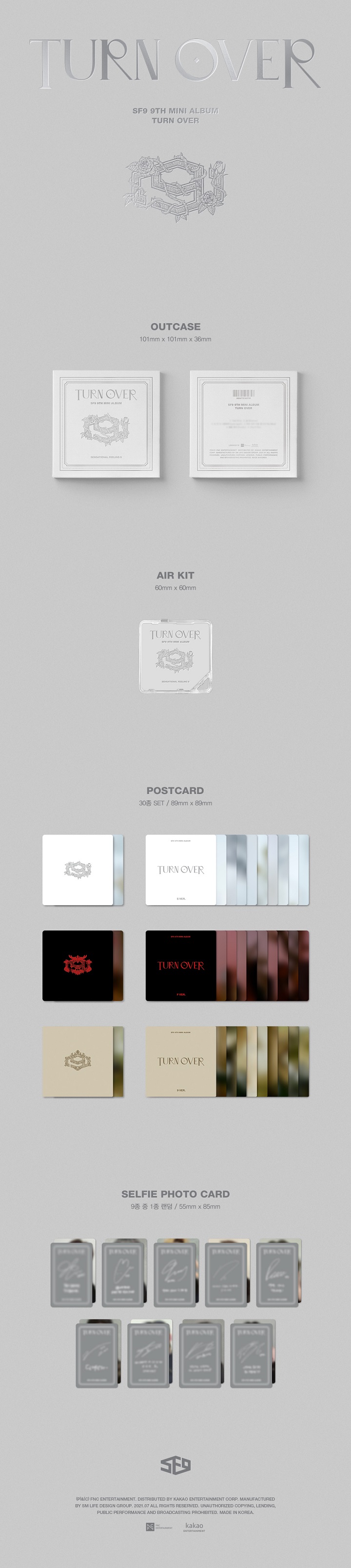 [Pre] SF9 : 9th Mini Album - TURN OVER (Air-KIT Ver.)