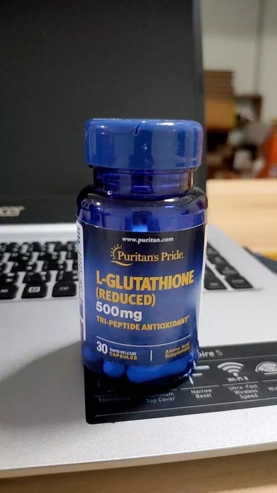กลูต้า500 mg Puritan's Pride L-Glutathione 500 mg / 30 Capsules