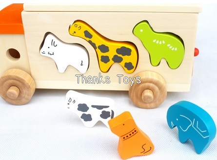 รถหยอดรูปสัตว์และขดลวด 3 in 1 (Animal Bead Bus)