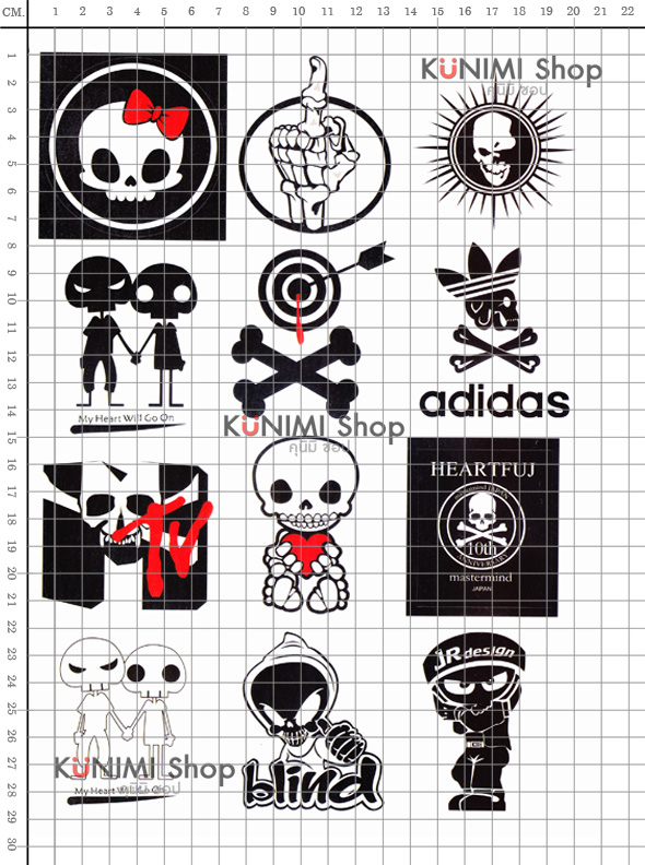 สติกเกอร์ Sticker ลายการ์ตูน กราฟฟิก วินเทจ สวย เท่ห์ ติดกระเป๋า ติดรถจักรยาน รถมอเตอร์ไซต์ รถยนต์ ติดตามที่ต่างๆ สติกเกอร์ PVC กันน้ำ ทนแดด