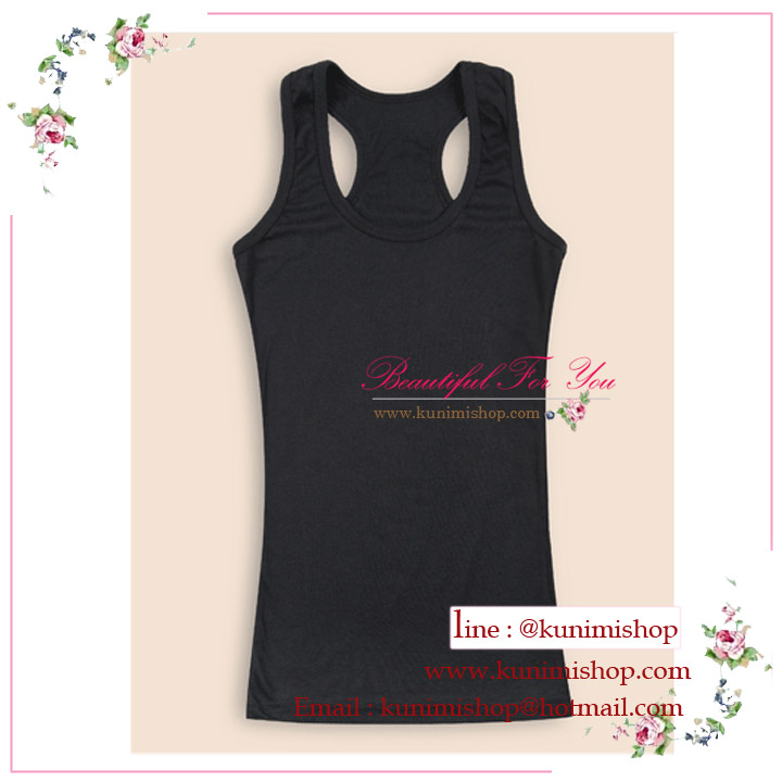 เสื้อกล้ามเต็มตัว เสื้อซับใน มีความยืดหยุ่นเล็กน้อย ไม่มีฟองน้ำซับอก มี 3 สี ขาว ดำ เทา ขนาด : รอบอกยืดไม่เกิน 36 นิ้ว รอบเอวไม่เกิน 31 นิ้ว ความยาวเสื้อ 62 ซม.