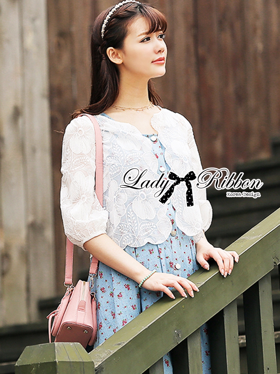 พร้อมส่ง เสื้อคลุมผ้าคอตตอนปักลายดอกไม้สไตล์เบสิก