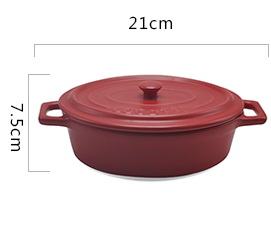 Pre-Order ชามเซรามิคพร้อมฝาครอบ Cocotte มี 3 ขนาด 3 สี