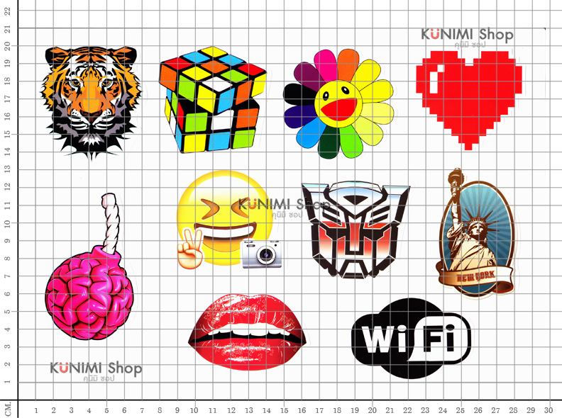 สติกเกอร์ ลายการ์ตูน กราฟิตี้ ติดรถยนต์, มอเตอร์ไซต์, จักรยาน, กระเป๋า, ติดผนัง ของใช้ต่างๆ สติกเกอร์PVCกันน้ำ ลายสวย เก๋ น่ารัก มีสไตล์ เท่ห์ ไม่ซ้ำใค
