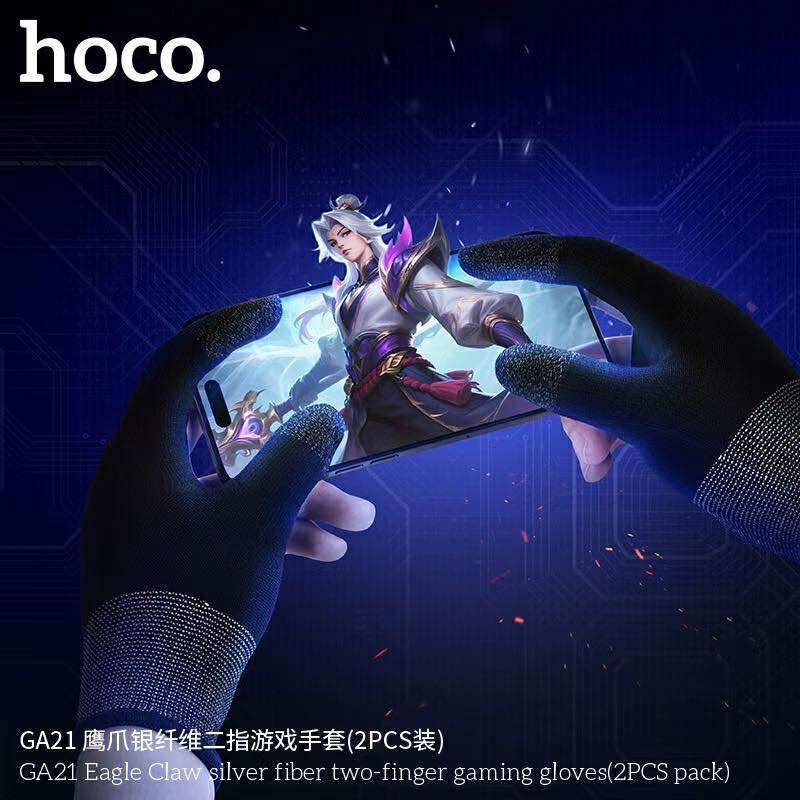 Hoco GA21 Eagle Claw silver fiber two-finger gaming glove (2Pcs) ถุงมือเกมมิ่งแบบสองนิ้ว