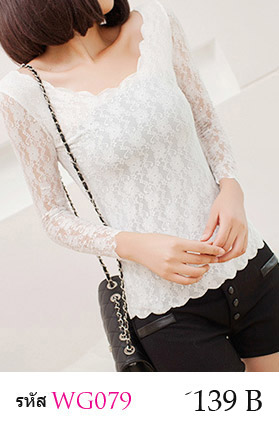 เสื้อแขนยาว ผ้าลูกไม้ทั้งตัว จะใส่เดี่ยวๆ หรือใส่เป็นซับในก็ได้คะ ขนาด : FREE SISE เสื้อยาว 56 cm. // แขนยาว 53 cm. ไหล่กว้าง 35 cm. รอบอกไม่เกิน 36 นิ้วคะ มี 3 สี : สีขาว สีดำ สีเหลืองอ่อน