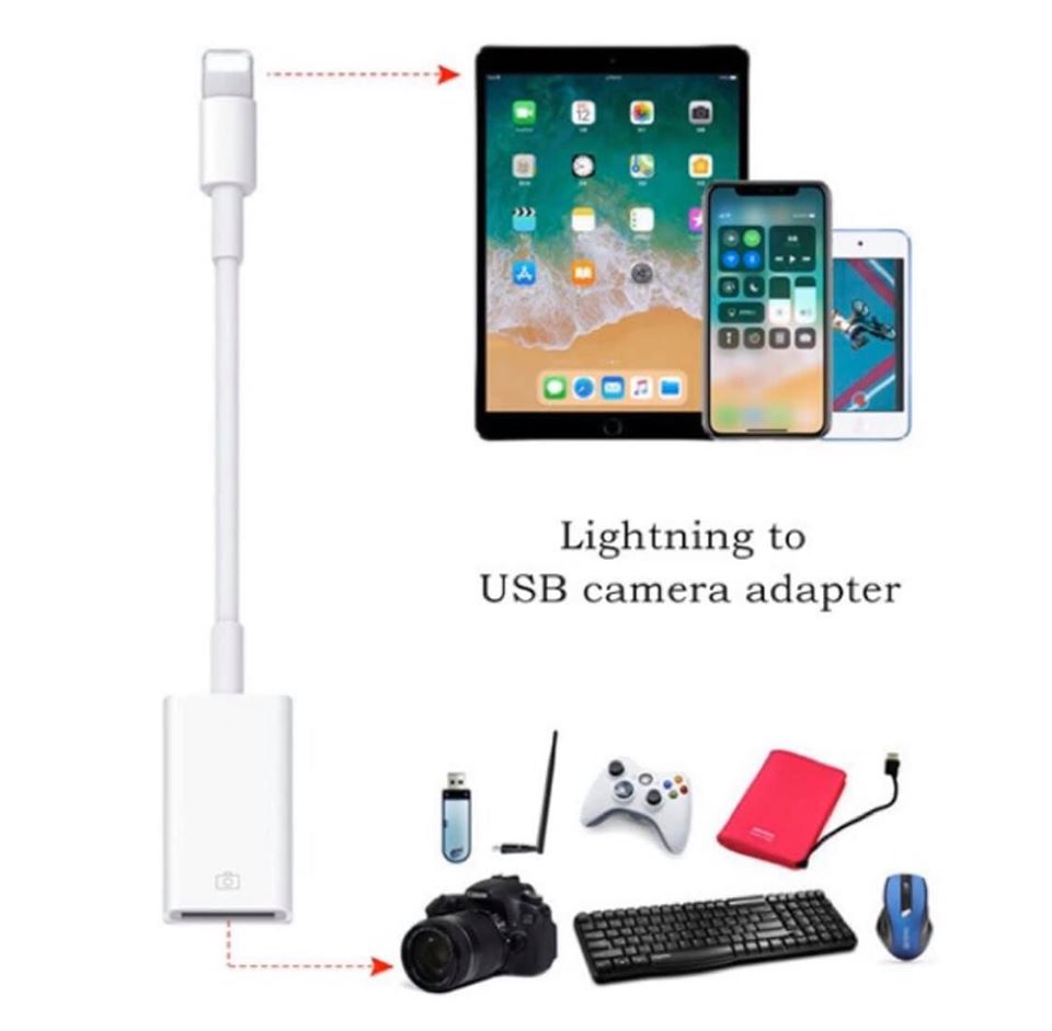 Lightning To USB Camera Adapter OTG Adapter Lightning Iphone Ipad-Usb