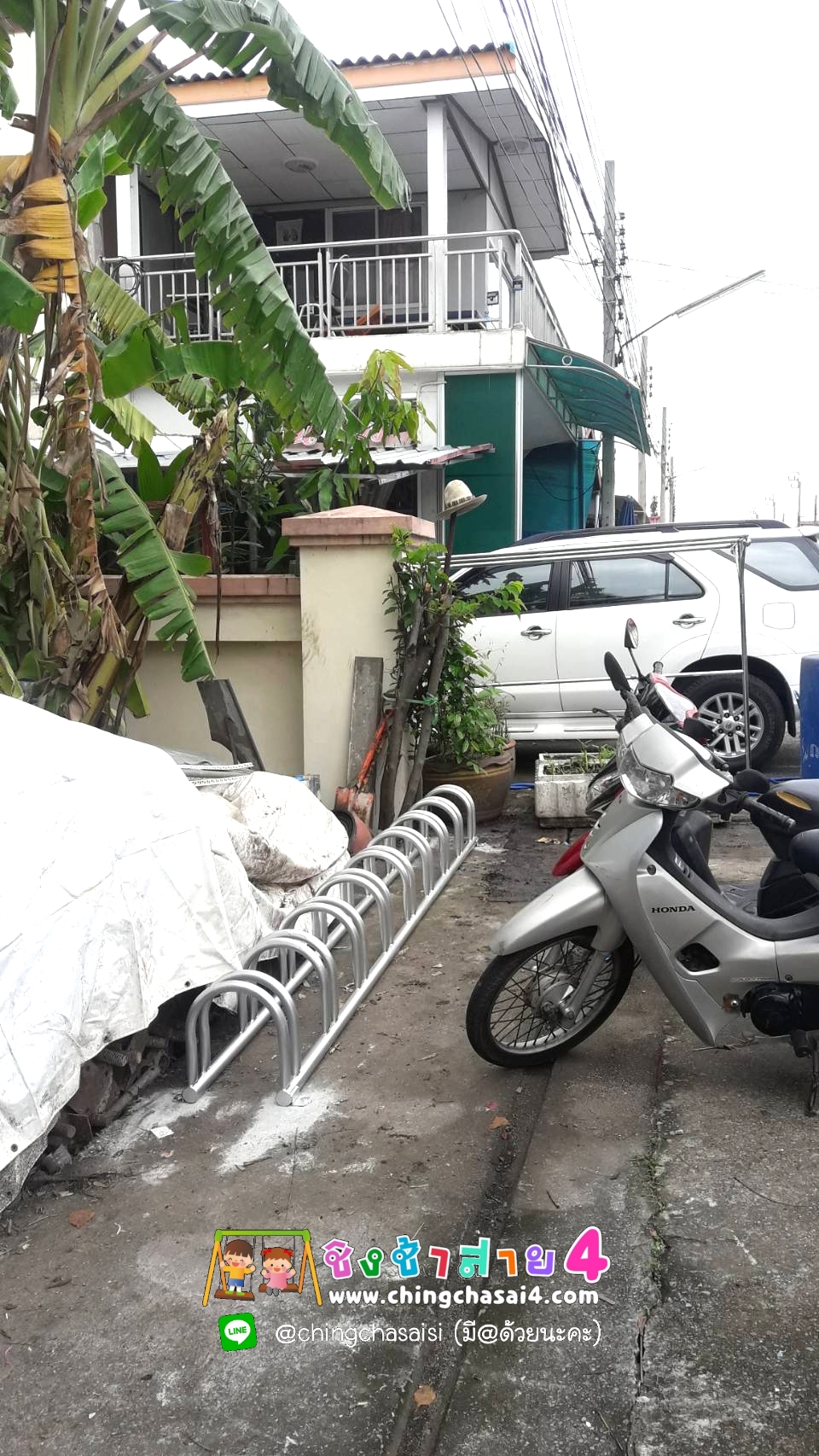 ที่จอดรถจักรยาน 9 ที่ (แบบต่ำ)