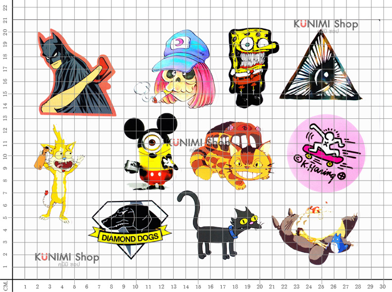 เซ็ต100ชิ้น) สติกเกอร์ ลายการ์ตูน กราฟิตี้ ติดรถยนต์, มอเตอร์ไซต์, จักรยาน, กระเป๋า, ติดผนัง ของใช้ต่างๆ สติกเกอร์PVCกันน้ำ ลายสวย เก๋ น่ารัก มีสไตล์ เท่ห์ ไม่ซ้ำใคร