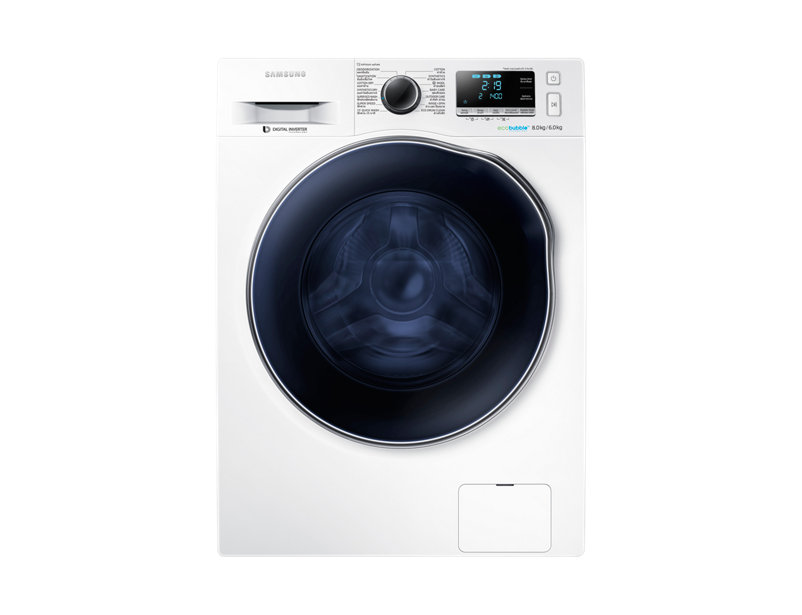 เครื่องซักผ้า SAMSUNG ฝาหน้า รุ่น WD80J6410AW (8กก.)