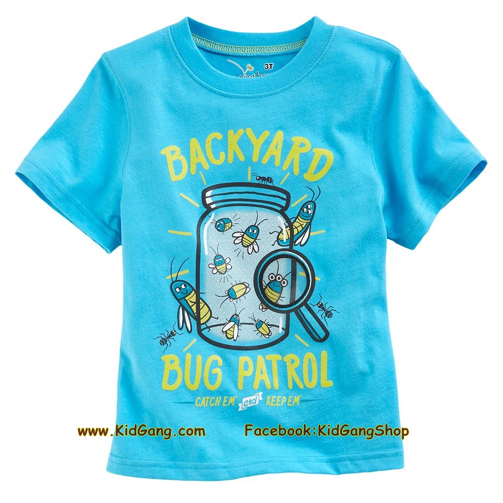 เสื้อเด็กเนื้อนิ่ม ลาย BackYard ไซส์ 18-24ด,2,3,4,5,6 ปี
