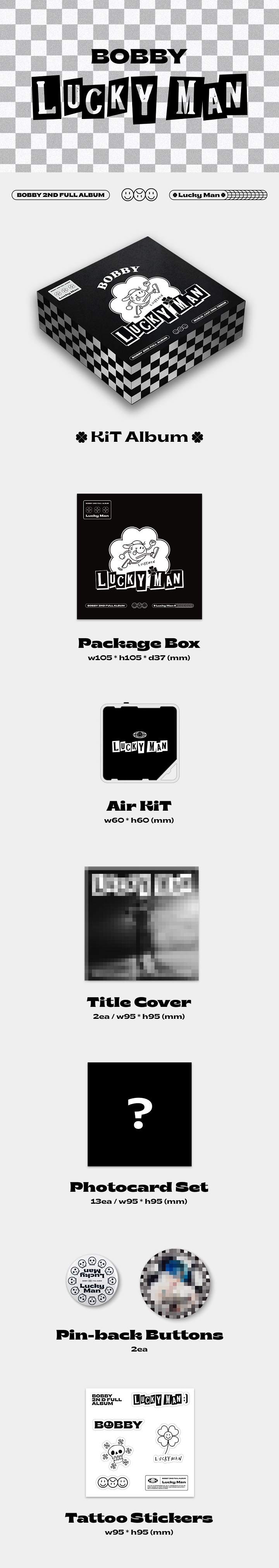 [Pre] BOBBY : 2nd Mini Album - LUCKY MAN (Air-KIT Ver.)