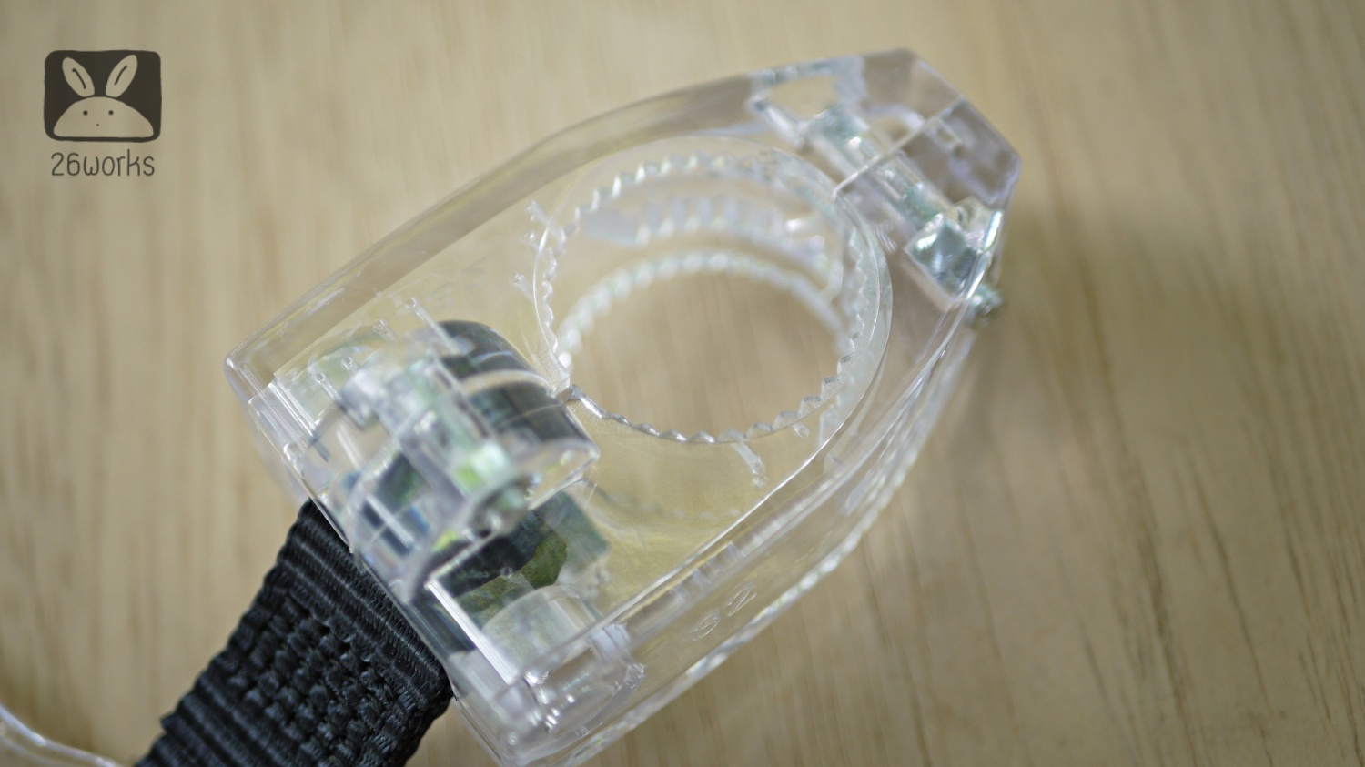 มือโหนรถเมล์ แบบใส มีช่องใส่ภาพ ประกับ 32 mm