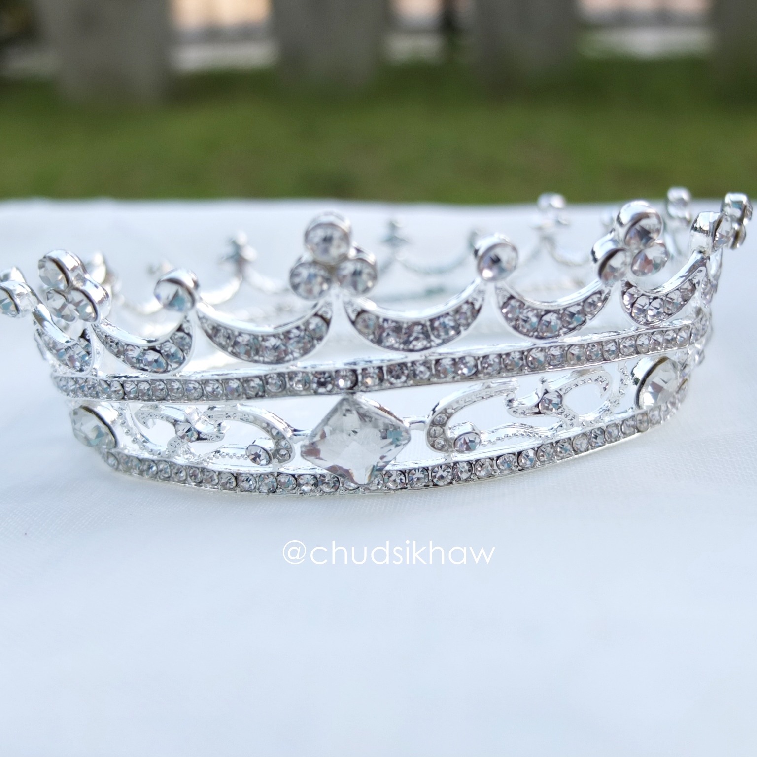 มงกุฎเล็ก มงกุฎเด็ก แบบเต็มวง ประดับเพชรรอบวง Crown
