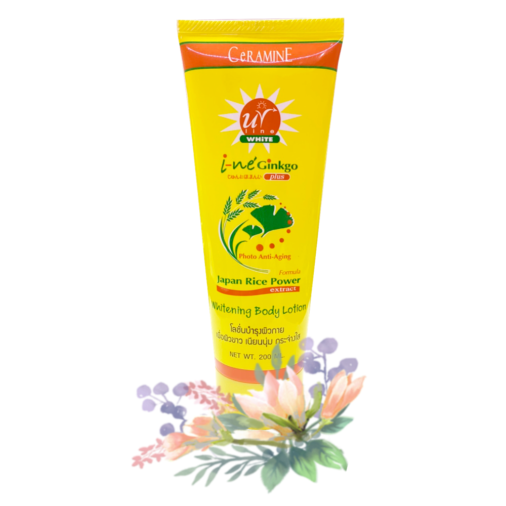 CeRAMINE i-ne Ginkgo Plus Whitening Body Lotion เซอรามายน์ อิเนะ จิงโกะ พลัส บอดี้ โลชั่น