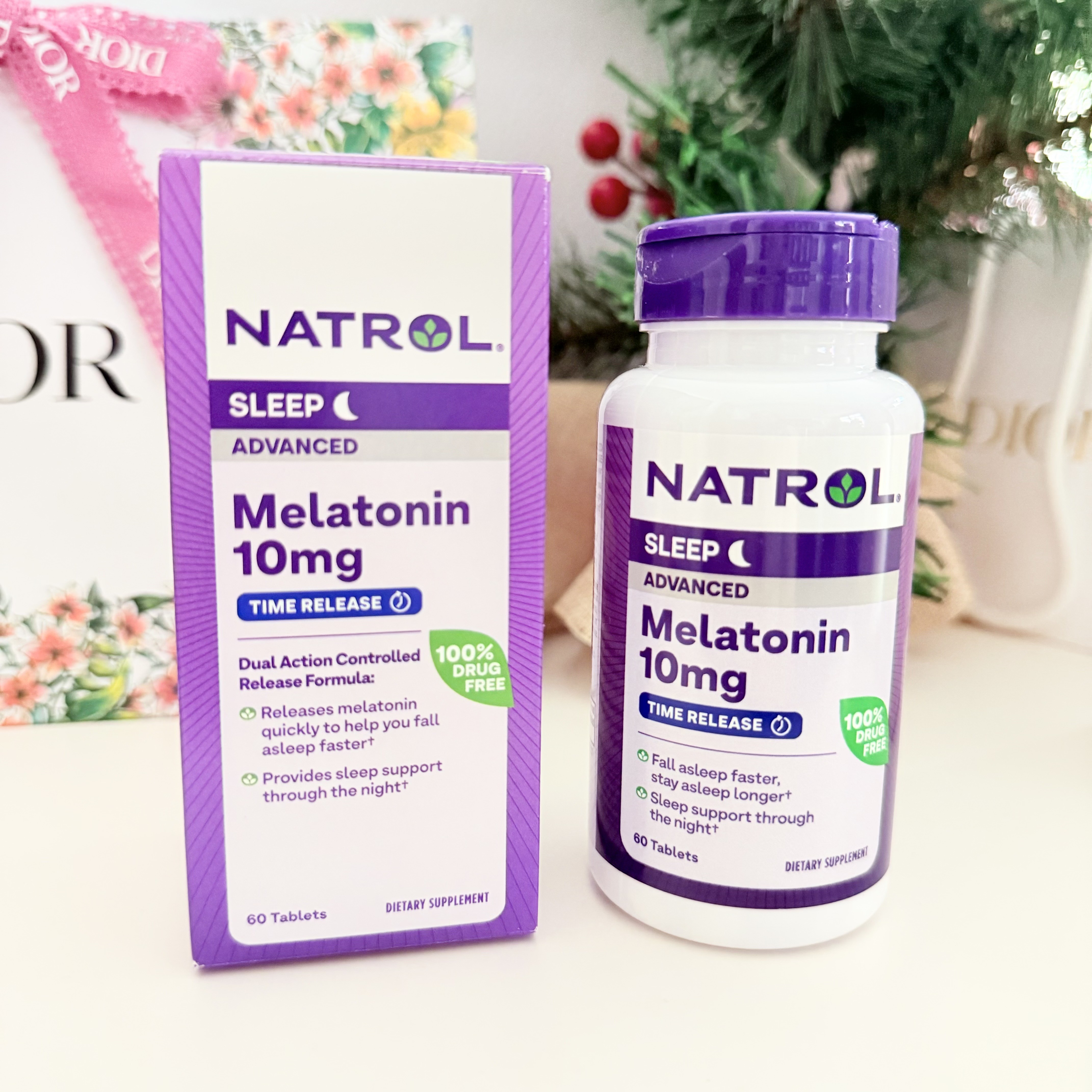 NATROL Melatonin Advanced Sleep Time Release 10mg Maximum Strength