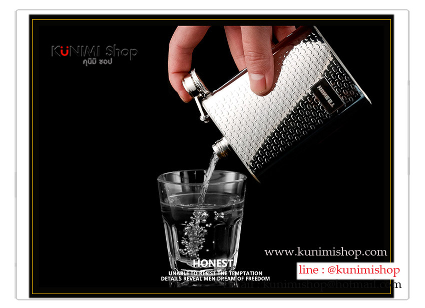 กระป๋องใส่เหล้าและเครื่องดื่ม ขนาด 4 Oz *รุ่นนี้งานอย่างดี เกรดพรีเมียม เนื้อสแตนเลสหนา ขัดเงาวาว บรรจุในกล่องสวยงาม กระป๋อง ขวด ใส่เหล้า ใส่เครื่องดื่ม ทำจาก สแตนเลส Stainless Steel ไม่เป็นสนิม -------------------------------------------------------------------- ขนาดความจุ 4 ออนซ์ (120 ซีซี ) กว้าง : 7 ซม.x สูง(ถึงฝา) 10.5 ซม.