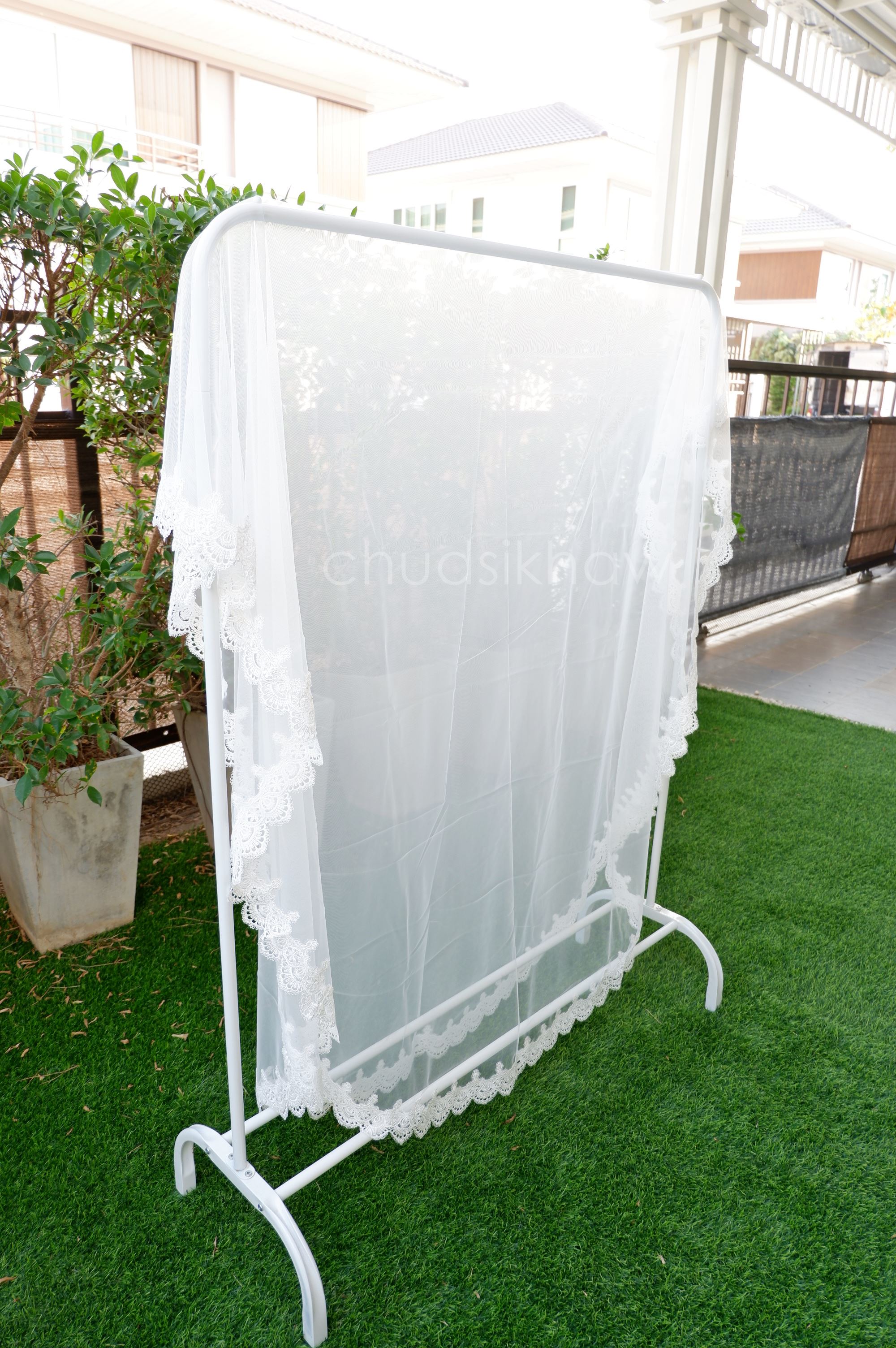 เวล veil ผ้าคลุมเจ้าสาวอิสลาม ผ้าคุลุมเข้าโบสถ์ ผ้าคลุมเจ้าสาวฉลุลายลูกไม้สวยหวาน เนื้อผ้าดี