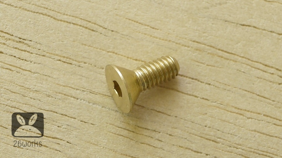 น็อตหัวเทเปอร์ ทองเหลือง M4x10 mm cnc