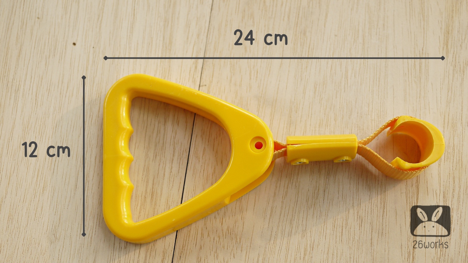 มือโหนรถเมล์ สามเหลี่ยมสีเหลือง ท่อ 30-32 mm