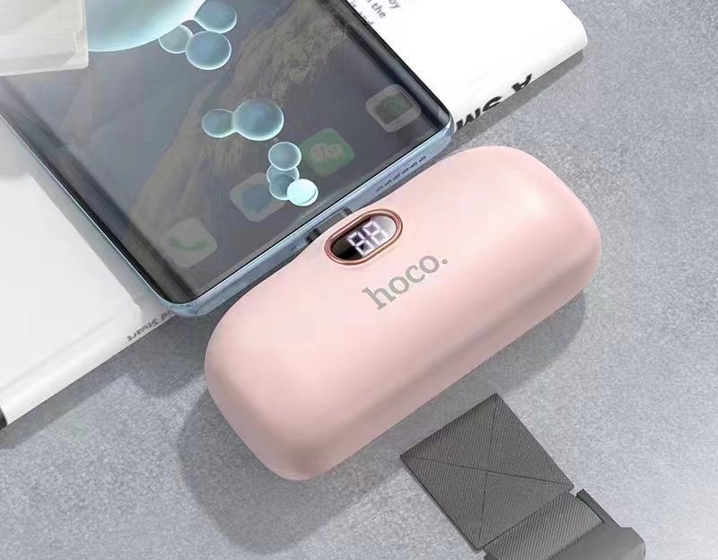 Hoco A5I/A5C Mini Pocket PowerBank 5,000 mAh แบตสำรองขนาดพกพา เเบบเสียบชาร์จ