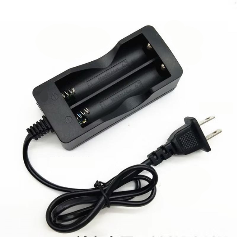 แท่นชาร์จ ถ่านชาร์จ 18650 charger 3.7V แบบ 2 ก้อน แบบมีสายไฟ **ไม่รวมถ่านชาร์จ**