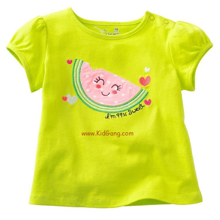 เสื้อเด็กเนื้อนิ่ม ลาย แตงโม ไซส์ 4,6 ปี