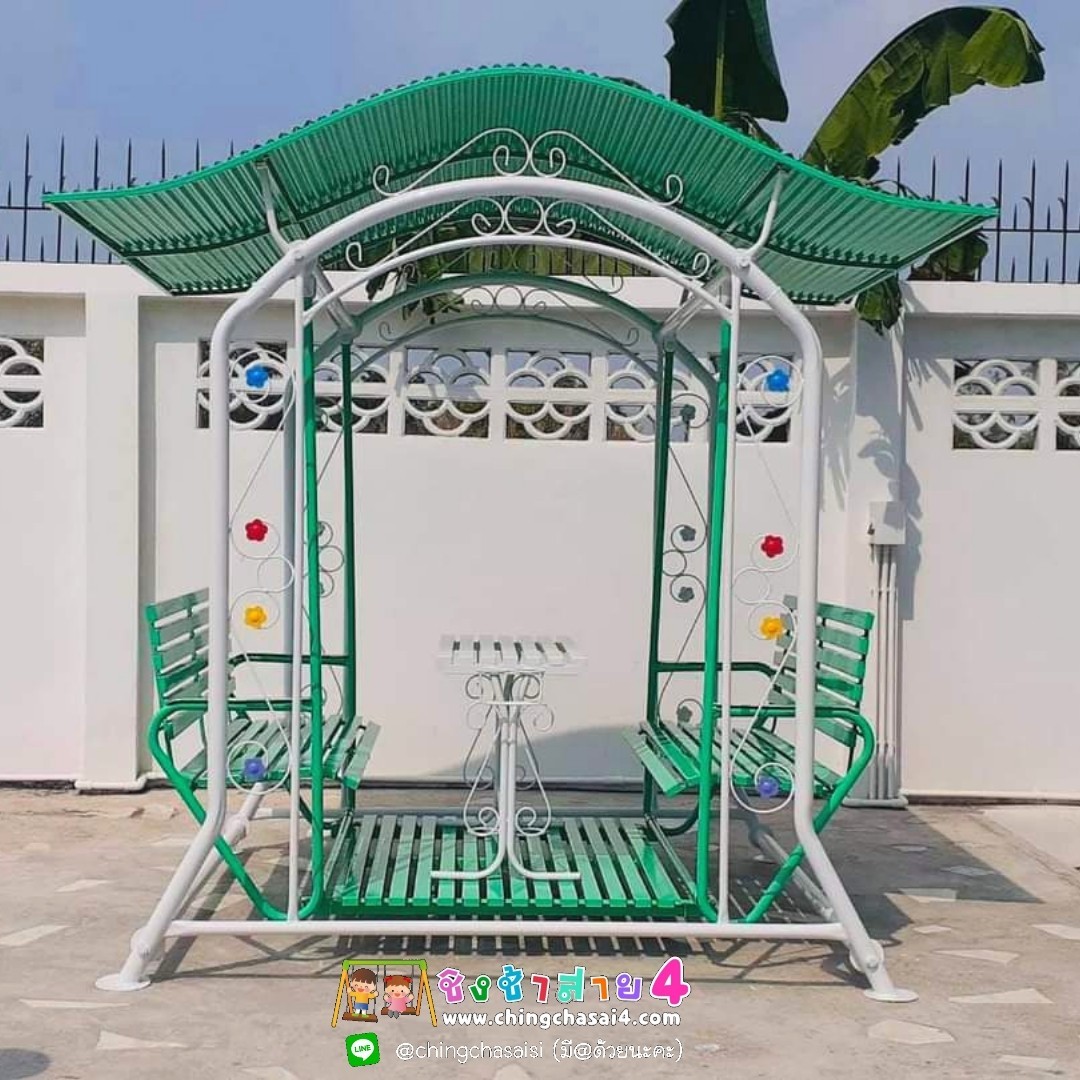 ชิงช้าใหญ่พิเศษมีหลังคา ( แบบเหลี่ยม)