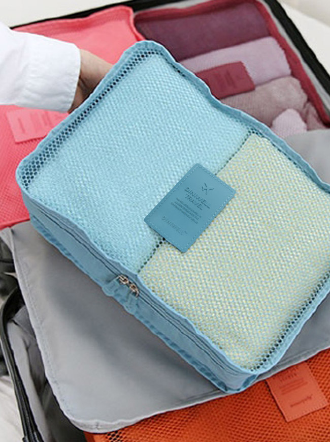 กระเป๋าผ้า ตาข่าย (Size S) จัดระเบียบกระเป๋าเดินทางท่องเที่ยว
