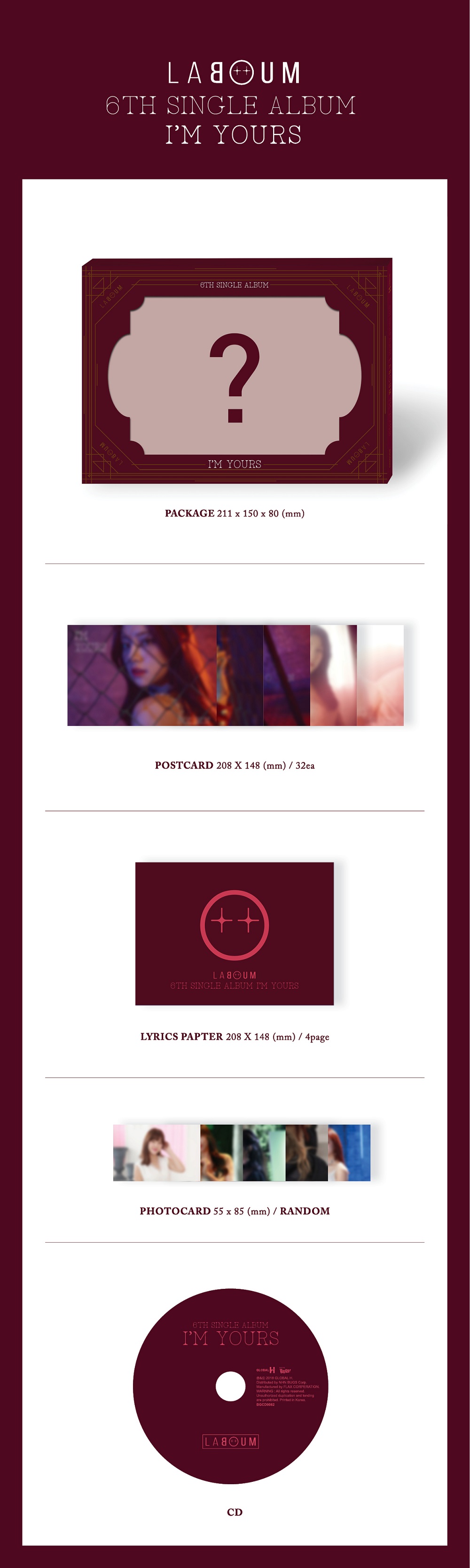 [Pre] Laboum : 6th Single Album - I’M YOURS