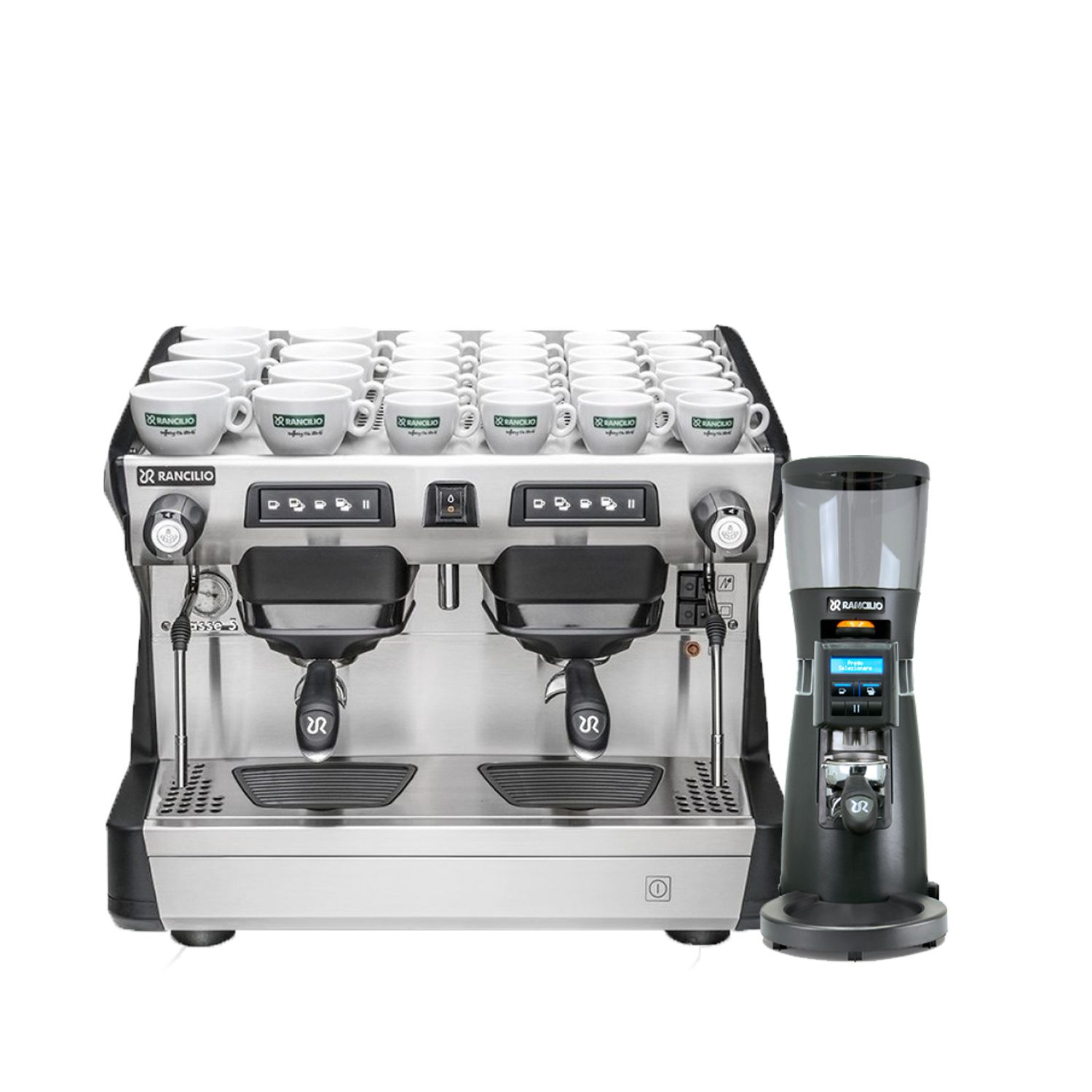 เครื่องชงกาแฟ Rancilio Classe 5 Compact + เครื่องบด Rancilio Kryo 65 od