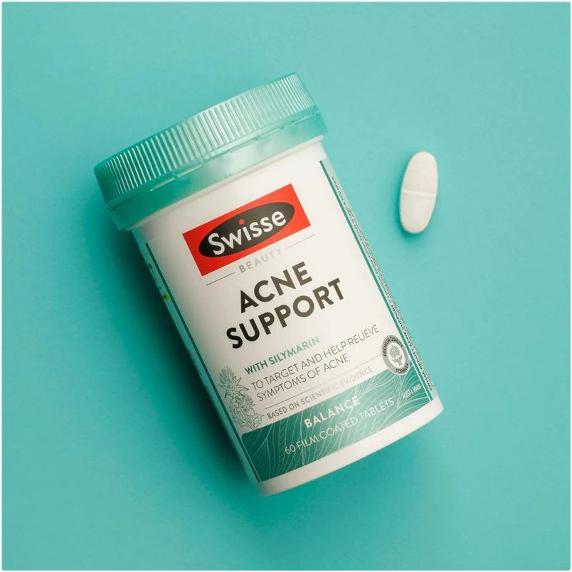 ลดสิว Swisse Beauty Acne Support 60 Tablets